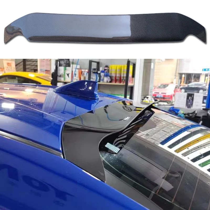 

For Subaru BRZ Toyota 86 GT86 2012 2013 2014 2015 2016 Real Forged Carbon Fiber Roof Wing Gloss Black Spoiler Visor