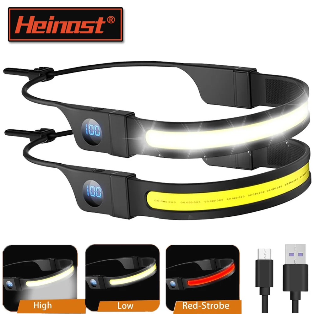 USB Rechargeable LED Headlamp XPE+COB Headlight Led Head Torch Camping Search Light Head Flashlight for Fishing Lantern