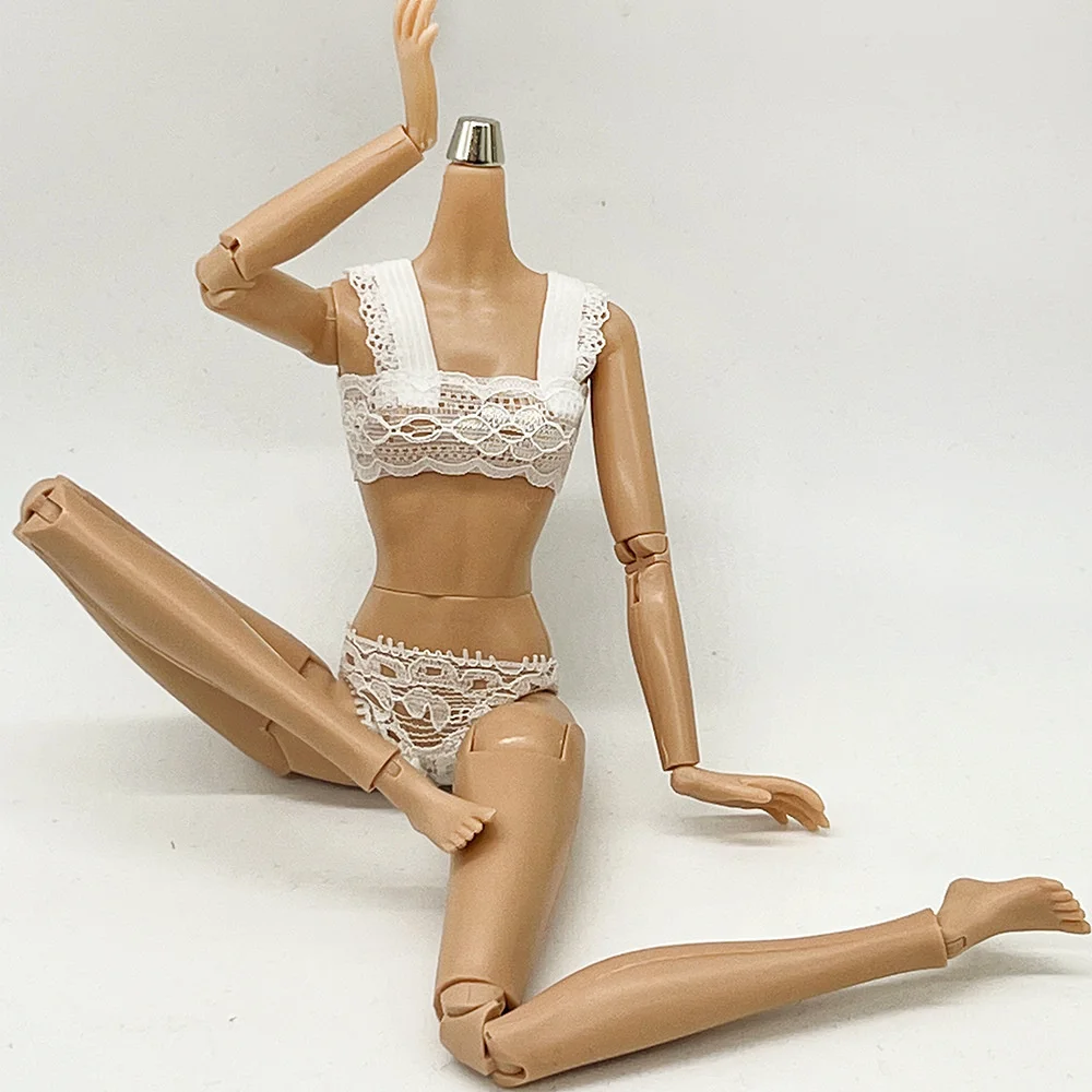 Supermodels Body 22 Multi Joint DIY Girl Toy High Quality Doll Body White Beige Brown Black Movable Nude Body 1/6 Female Dolls