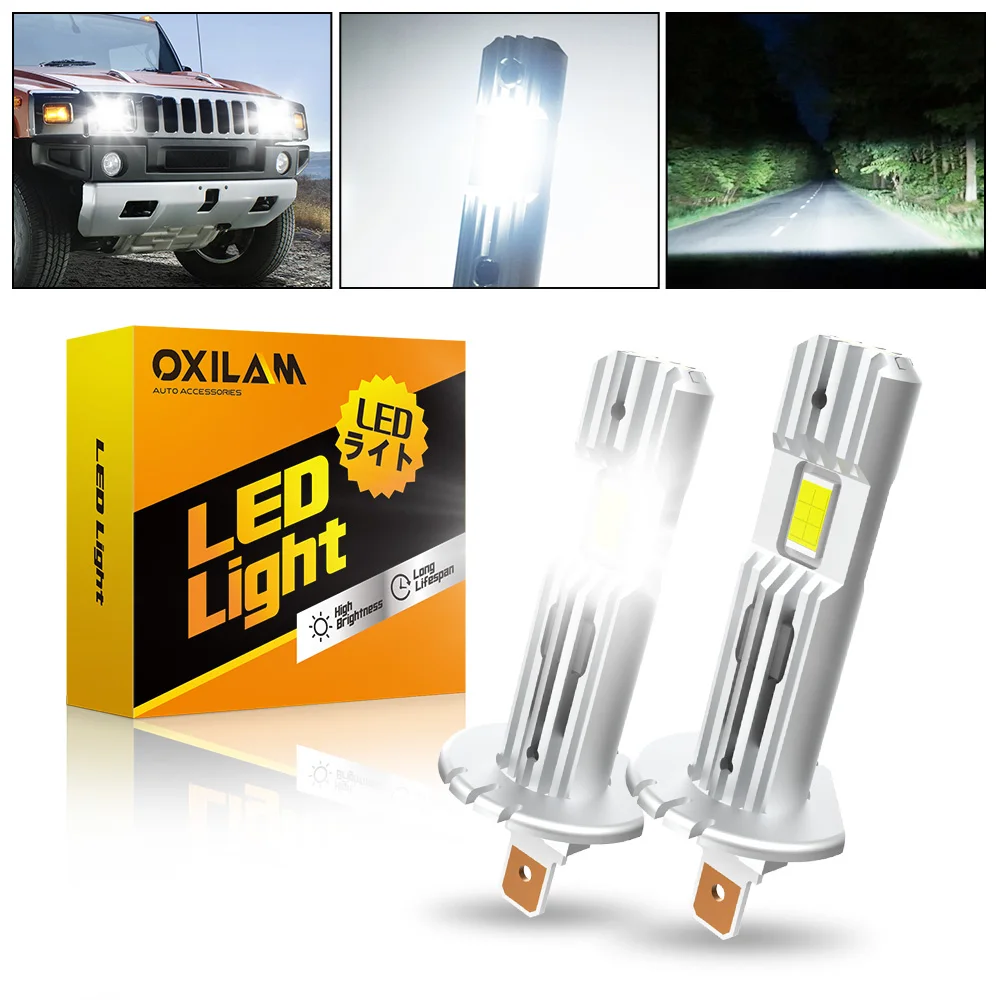 

2Pcs Fanless H1 LED Canbus Headlight Bulb for Volkswagen VW Golf 7 Ford Focus MK2 Fiesta MK7 Mondeo MK4 BMW Car Head Fog Light