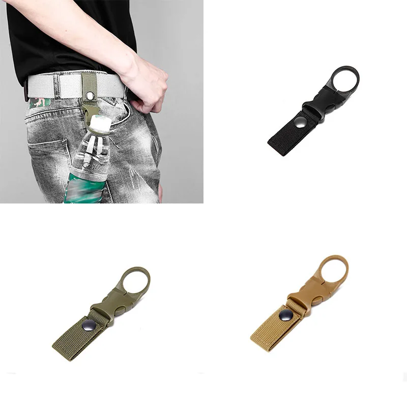 

Outdoor water bottle hook, multi-functional outdoor mountaineering hook convenient nylon webbing water bottle hook