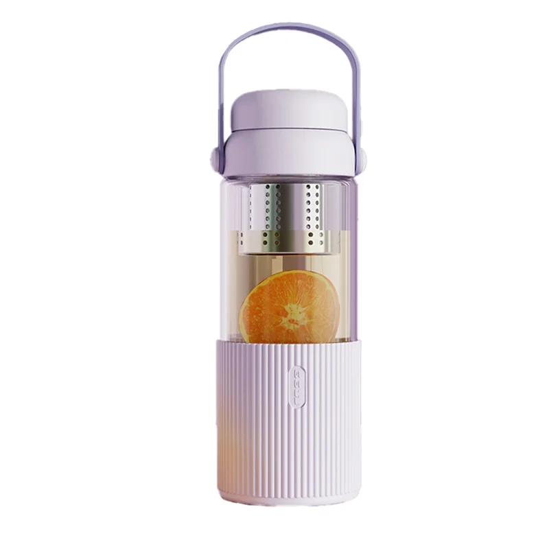 AT02-Transparent Glass Coffee Mug Multi-Use Drinkware For Coffee Includes Tea Filter C