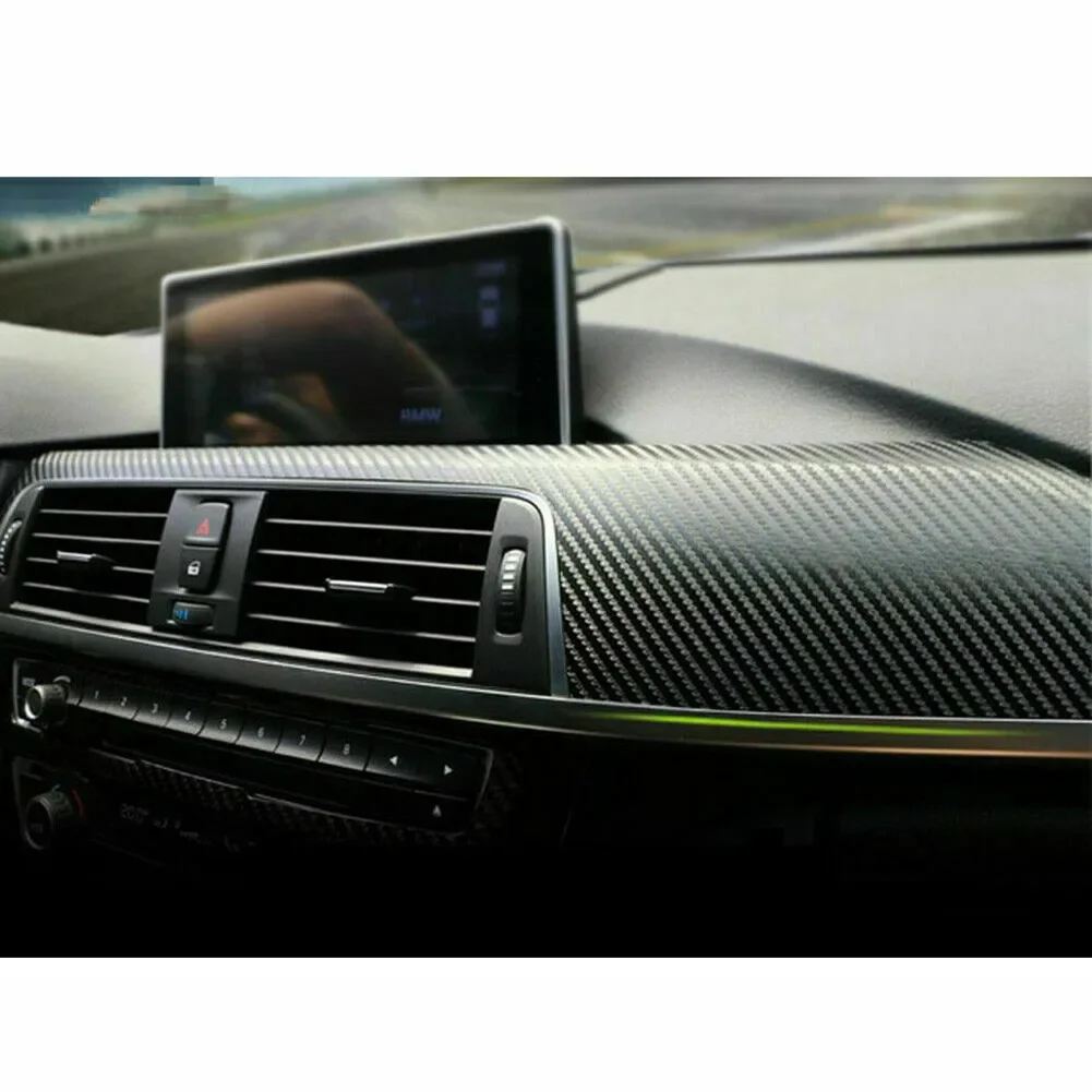 Car Interior Decal Trim 5D Carbon Fiber Trim Vinyl Sticker For BMW E90 E91 2005-2012 Wholesale