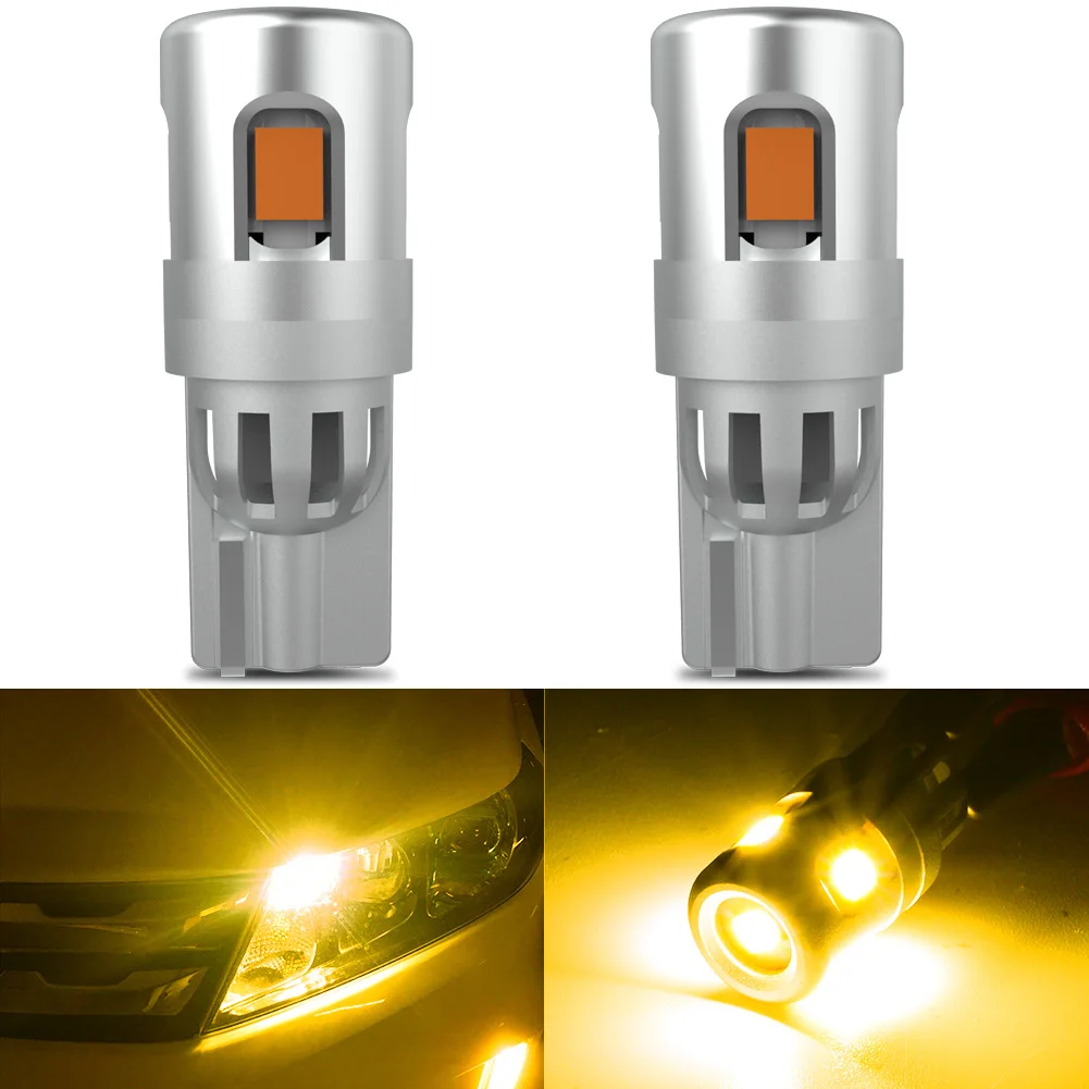 

2Pcs W5W T10 LED Bulbs Canbus No Error Car Interior Light 194 501 192 158 2825 Auto License Plate Lamp Dome Reading DRL Bulb 12V