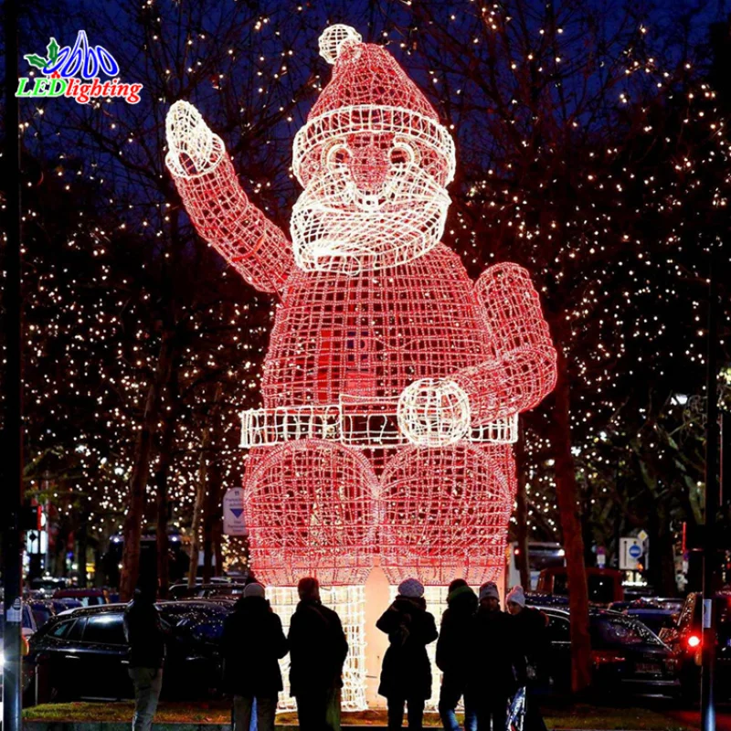 Custom. LED illuminated motif Snowman air pump Night Lamp decoration Santa Claus