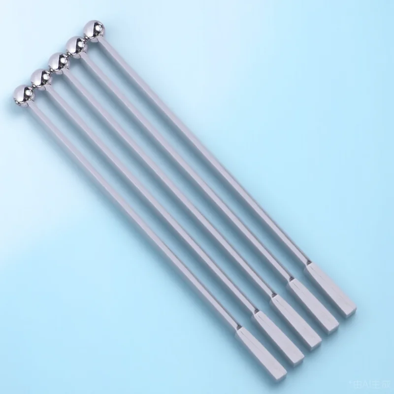 

5 pcs 19Cm Stainless Steel Drink Stirrers For Drinks Cocktail Coffee Bars Restaurants Milk Tea Shops Party Decoration