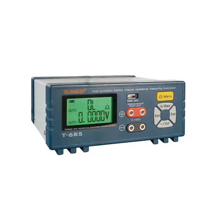 SUNKKO T685 Lithium Battery High Precision Internal Resistance Tester 18650 Voltage Automatic Detection Analyzer.Discharge 5A