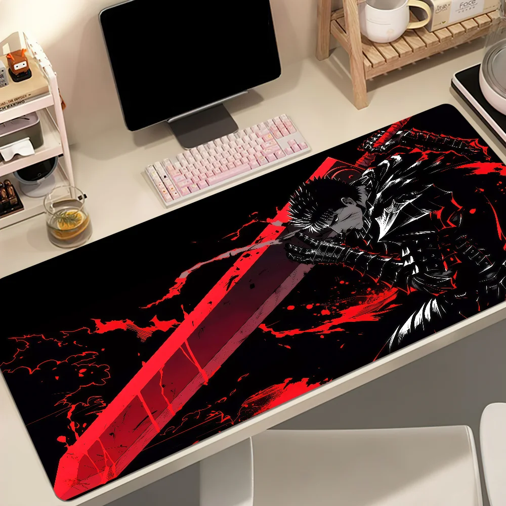 Retro Classic Comics berserk Mouse Pad Large Non-slip Lockedge Desktop Computer Desk Mat Keyboard MousePad Office Gamer Student