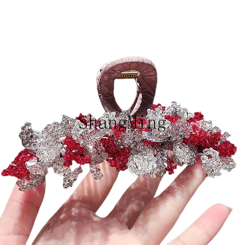 

CL high-value dream hairpin light luxury handmade spar grab clip women's trend new full-plate hairpin on the back of the head