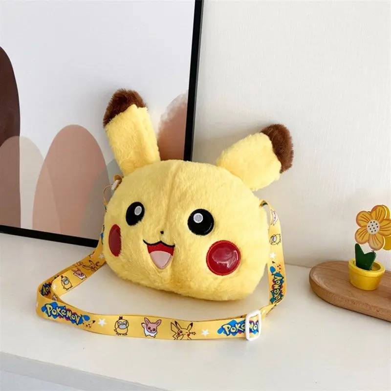 Pokemon Anime Urocza Pluszowa Torba na Ramię Plecak Pikachu Artykuły Szkolne Kreatywne Śmieszne Prezenty Urodzinowe dla Dzieci