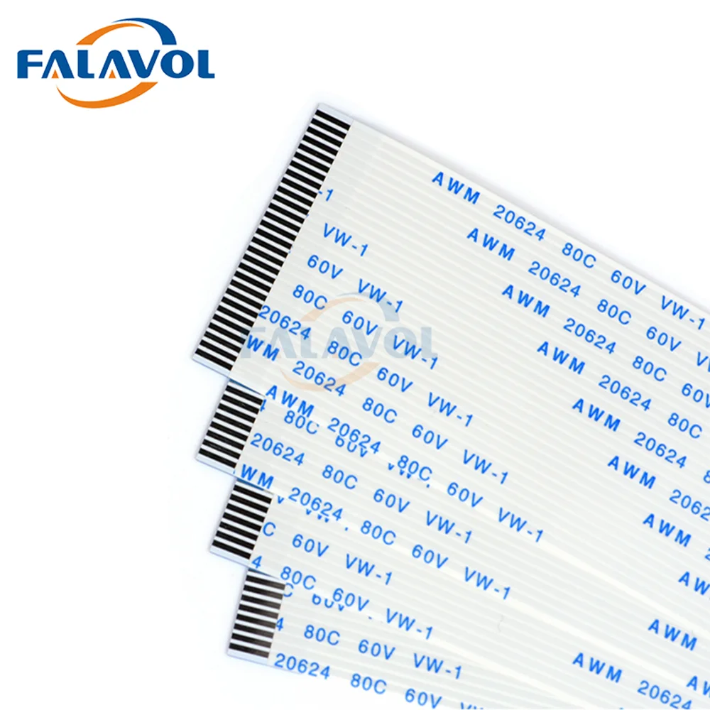 FALAVOL 10pcs FFC Flat Head Cable 29pins 400mm For Mimaki jv300 Roland VS640 Mutoh Printer For XP600 TX800 Printhead Data Cable