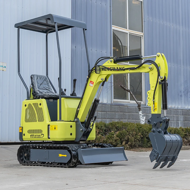 Chinese 1Ton Design Construction Machine Mini Excavators 1.2 Ton Capacity Perfect Digging Bucket EPA Diesel Engine Optional