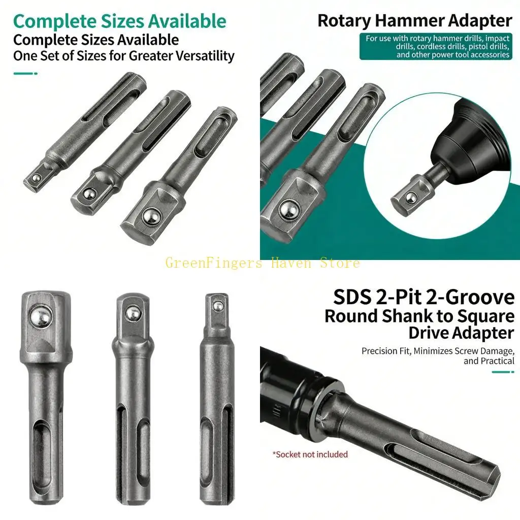 

F68D 3 шт. набор отверток с хвостовиком, адаптеры для электрических бит, гаечные ключи, простой в использовании инструмент