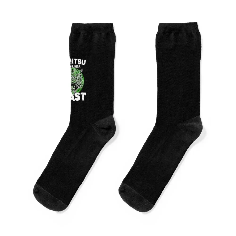 Gift idea Jiu Jitsu Train like a beast Socks anti-slip anime Women's Socks Men's