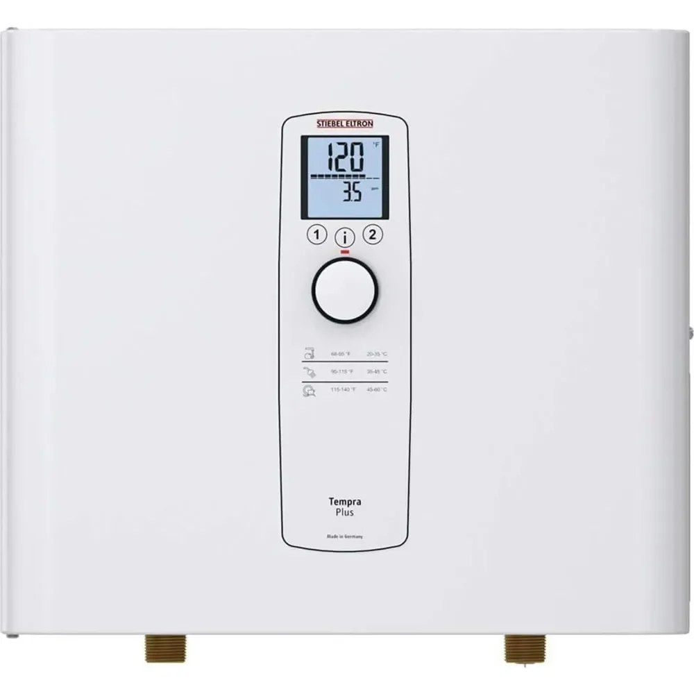 Eltron Tempra 24 plus Tankless Water Heater Electric On-Demand Hot Water Eco-Friendly White 20.2