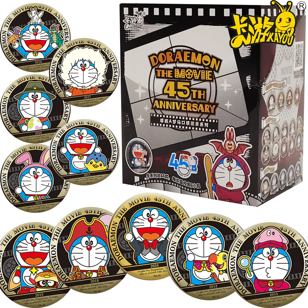 

Kayou Genuine Doraemon Anime Badge Creative Movie Commemorative Brooch Peripherals Decoration Collection Fans Meaningful Gifts