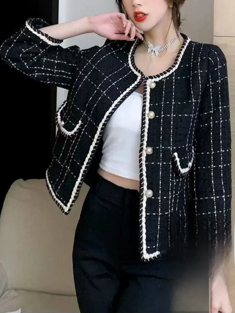 

Женский стеганый топ Jaet в стиле ретро, женский топ Sle Ele Ladylike Design для осеннего сезона, Новое поступление Faion Sensation