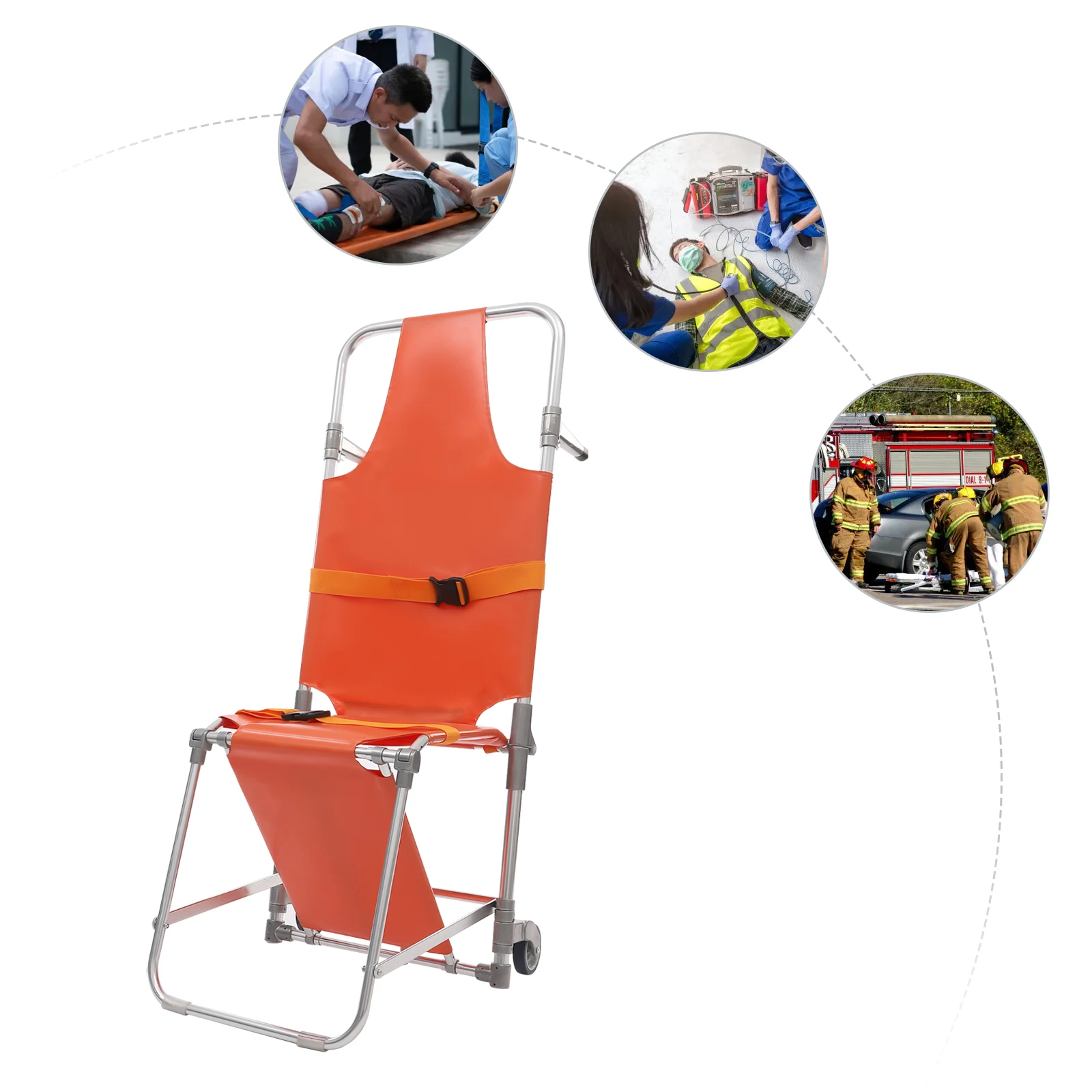 

Aluminum Manual Stair Chair Lift Stretcher Can Be Chair Or Bed For Ambulance Hospital Portable Chair Rescue Stretcher Household