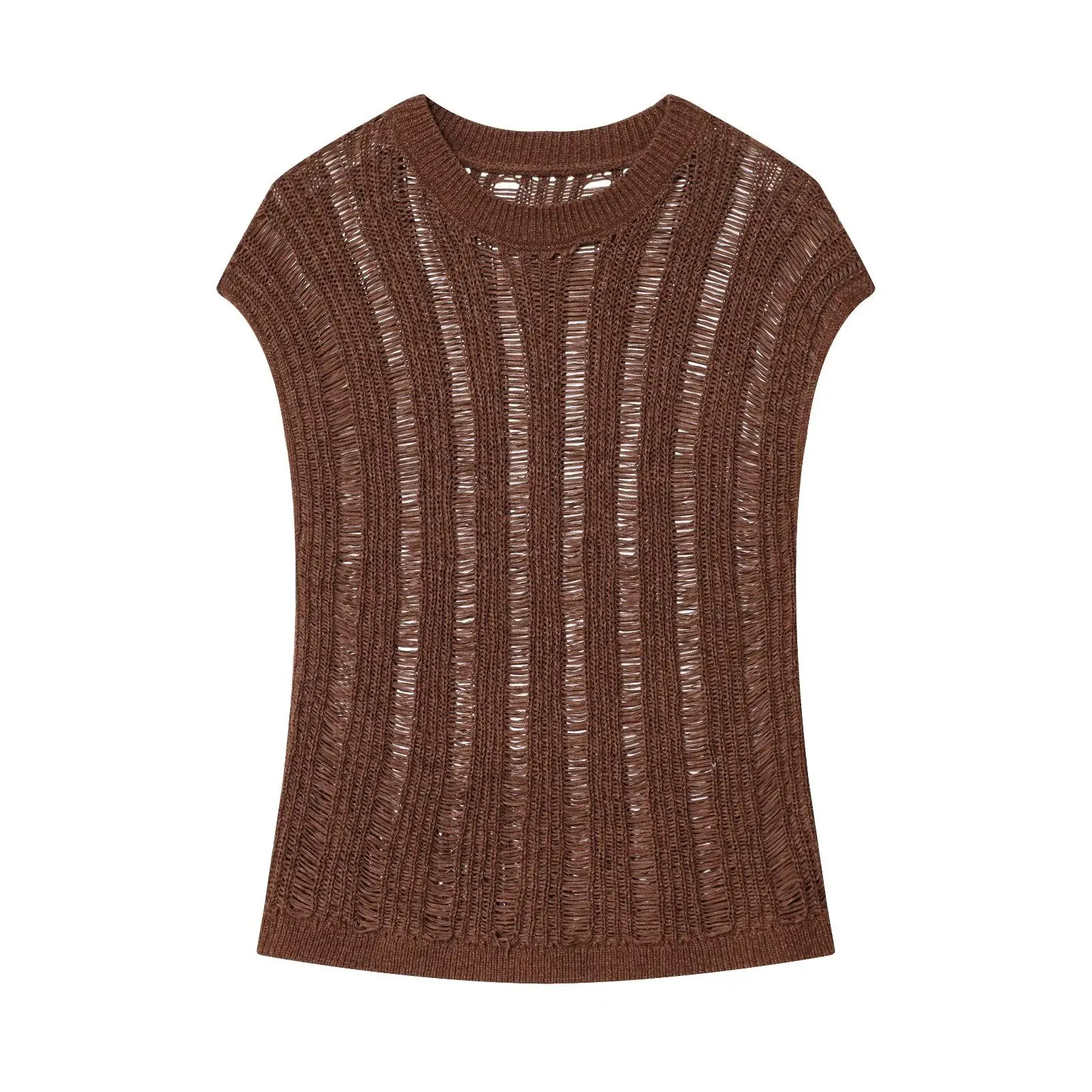 

Женский летний новый вязаный ажурный круглый топ Ne Svel Top Faion Design Sensation ly Подходит Nine Sve L...
