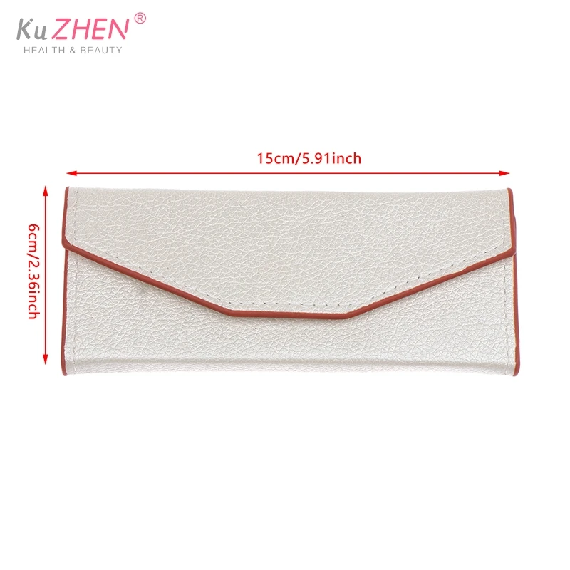 PU leather Tweezers Storage Leather Bag Storage Box False Eyelash Extension Tool Lashes Accessories Makeup Tool For Tweezer Kit