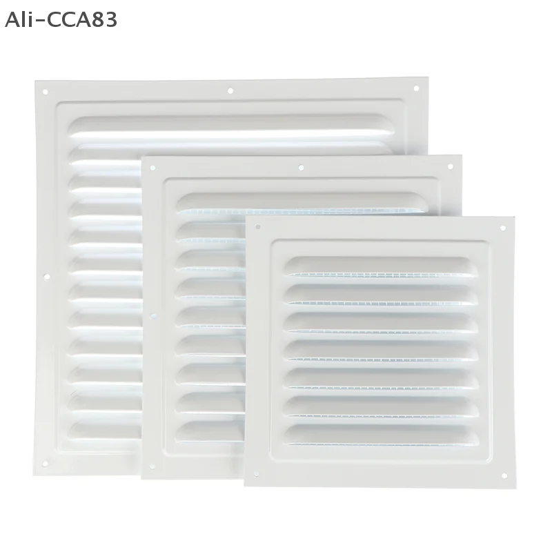 

1Pc 100-250mm Aluminum Alloy Air Vent Grille Air System Net Cover Screen Exhaust Outlet Square Heating Cooling Vents Plate