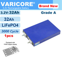 1pcs VariCore 3.2V 32Ah Lifepo4 Batteries 4S 12.8V 3C 5C Lithium Iron Phosphate Battery Pack Solar Motorcycle Electric Vehicle