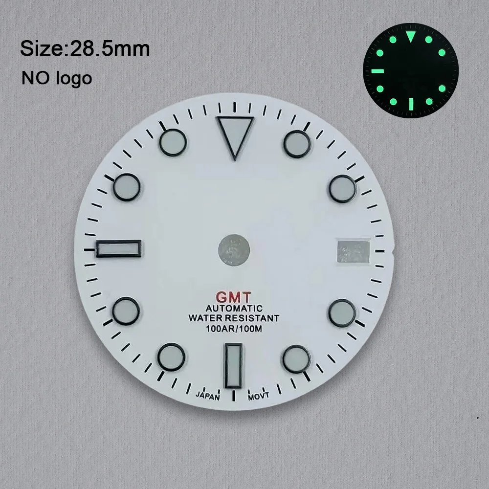 No Logo 28.5mm Watch Blank Dial For NH34 Movement Custom Logo Watch Dials Hands Watch Accessories Repair Tools