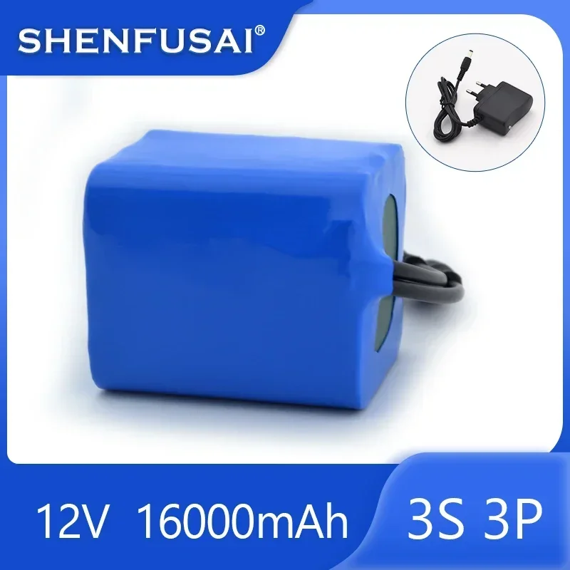 100% New Original 12V 8AH 18650 Lithium Battery 12.6V 8Ah Li-ion Battery Suitable for Electrical Equipment 3s3p