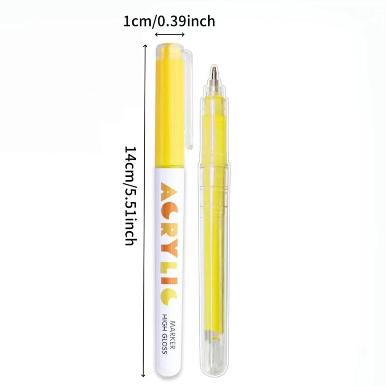 GuangNa Direct Liquid Hardhead High-gloss Acrylic Marker for Student Notebook Writing DIY Painting Graffiti Pen Manga 12 Colors