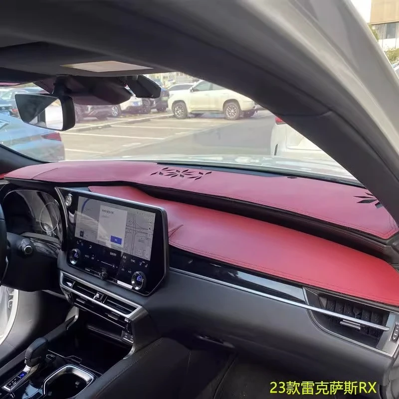 Per Lexus RX350h RX300 RX500h 2023-2025 Cruscotto Parasole Zerbino, Pelle e Pelle Scamosciata Antiriflesso Copertura di Protezione per Cruscotto