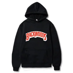 Backwoods Hoodie Men's fashion letter graphic printed sweatshirt Casual Harajuku Streetwear hooded jumper Running tracksuit