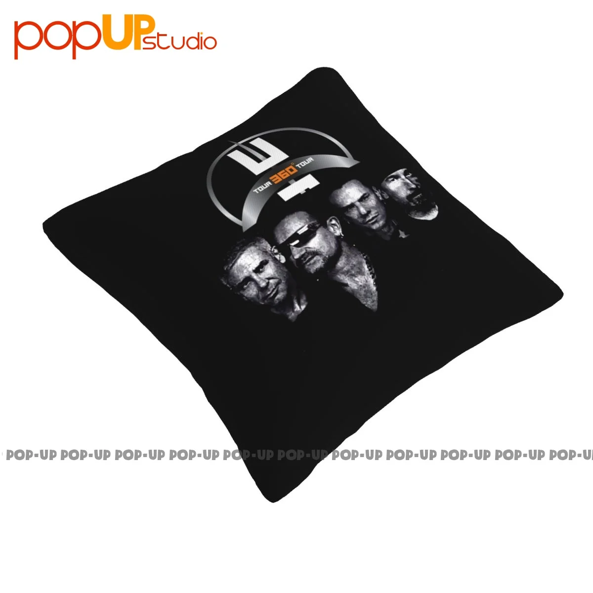 Cozy U2 360 Tour 2009 Bono Rock Pillowcase Throw Pillow Cover Healthy Soft Skin High-Density