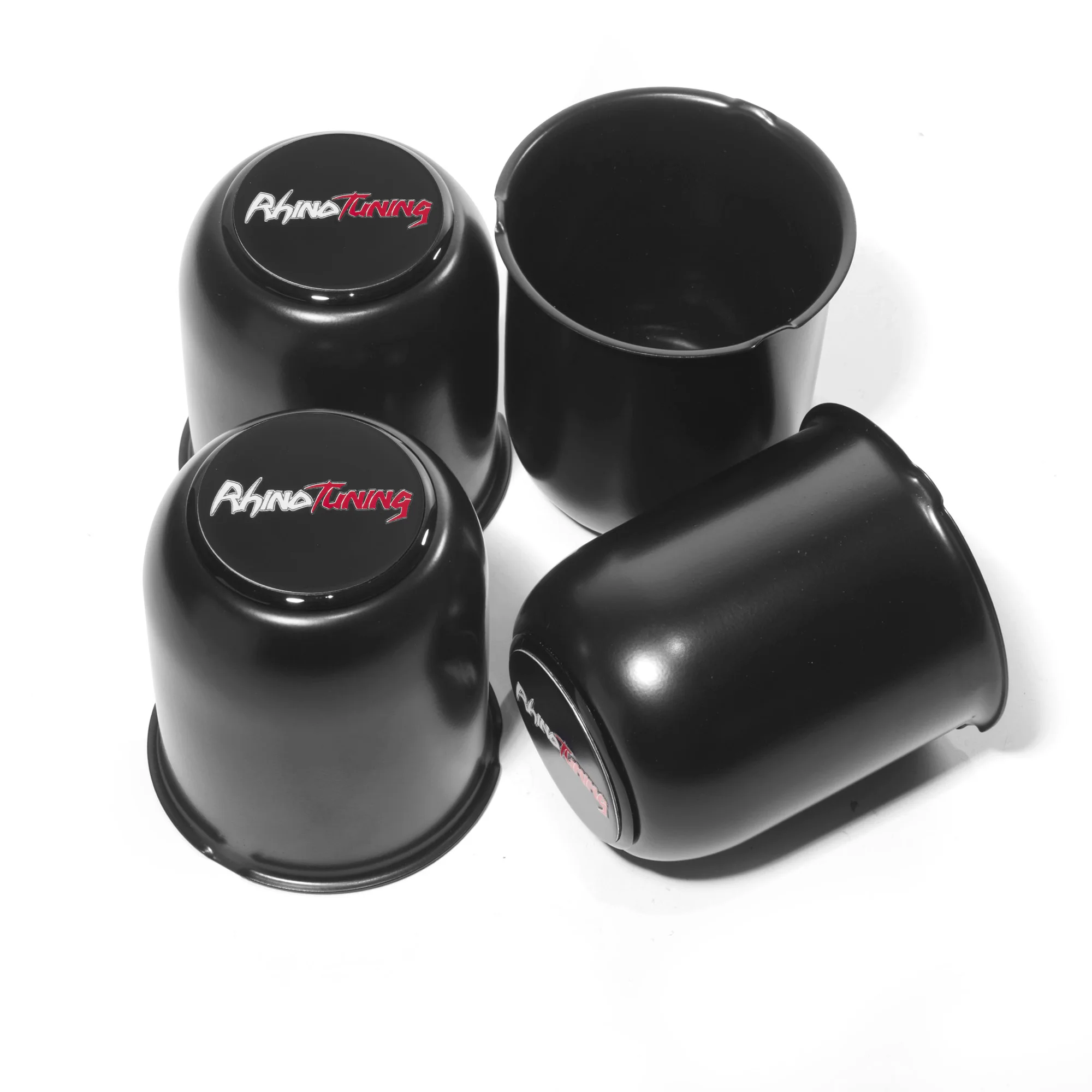 CF Performance 2/4 Stück 81mm Matt Schwarz Lackierte Kohlenstoffstahl-Durchsteck-Nabenkappen für Anhänger, LKWs, SUVs, Wohnmobil-Felgen – Detail 8