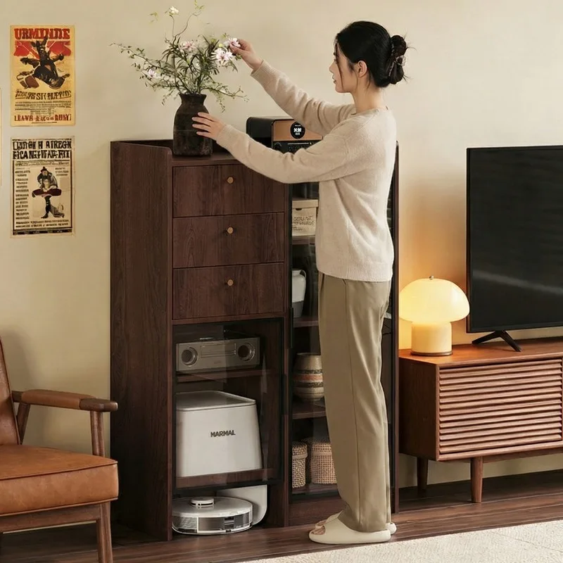 ENF grade 18MM Ou Song board movable sweeping robot locker storage cabinet sofa side dust locker
