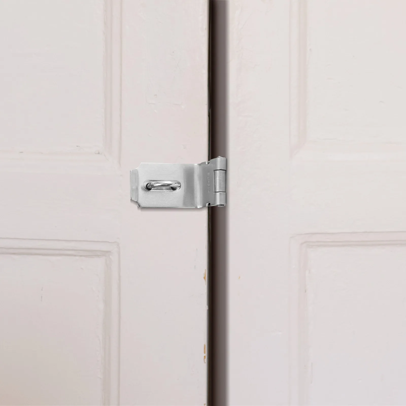 

2 комплекта замков-защелок для раздвижных дверей из нержавеющей стали, установка без сверления, для межкомнатных дверей спальни