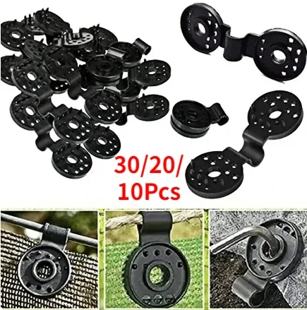 

10/30Pcs Shade Cloth Clips Shade Fabric Clamps Grommets for Net Mesh Cover Sunblock Fabric in Garden Backyard Greenhouse Fixer