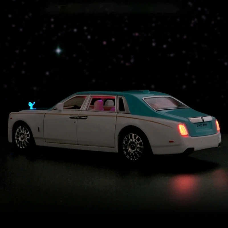 Coche de aleación Phantom Mansory 1:24, vehículos de juguete y fundido a presión, modelo de coche con sonido y luz, coche extraíble, juguetes para niños, regalos