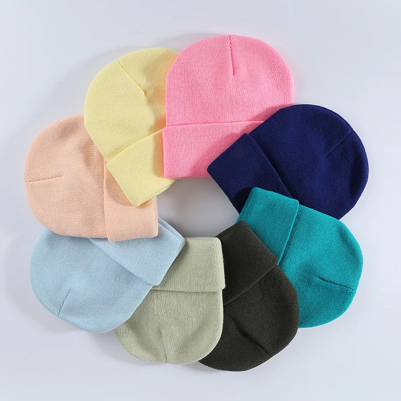 New Custom Knitted Hat Winter Men's Women's Wool Hat Suitable Daily Outdoor Warmth Personalized Logo Embroidered Elastic Hat