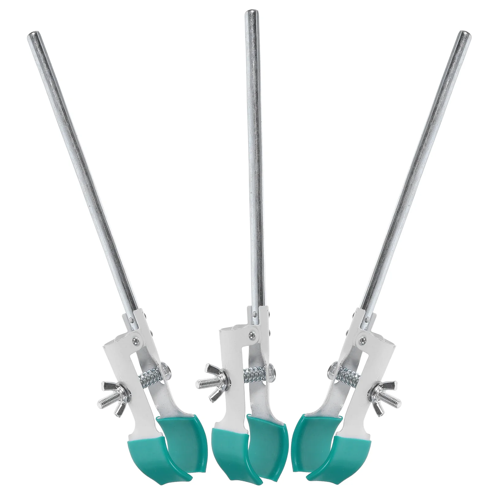 

3pcs Green Flask Clamp Holder with Strong Clamping Force for Lab Experiment Suitable for Flask Beaker Crucible Laboratory