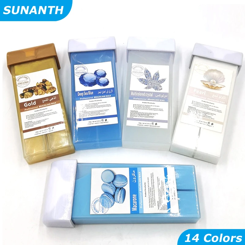 3PCS/1PCS Roll On Wax Strips For Body Hair Removal Unisex Professional Beauty Tool Waxing Kit for Heater Hair Removal Wax Cartri