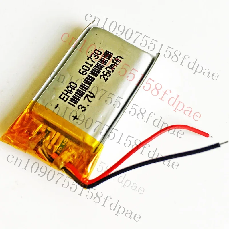 

OK 3.7V 260mAh Rechargeable Lipo Li Polymer Battery 601730 For MP3 GPS Video Pen