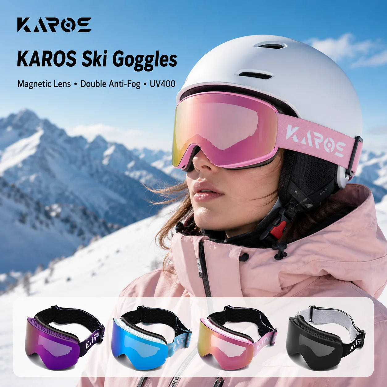 karos-マグネティックスキーゴーグル-ダブルレイヤー-防曇-登山用メガネ-uv400保護-メンズ-レディース-スキー-スノーモービル用アイウェア