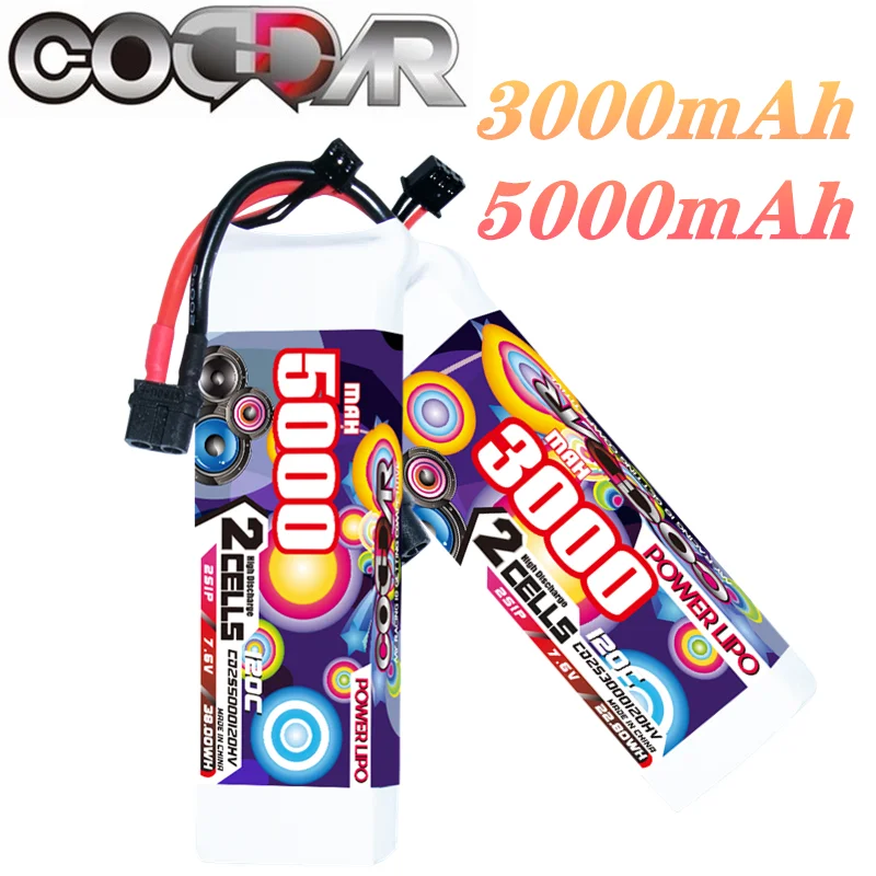 New 22.8V 19V 5000mAh 3000mAh 120C Lipo Battery For FPV RC Quadcopter Aircraft With EC5/XT90 Plug Rechargeable Battery 1Pcs