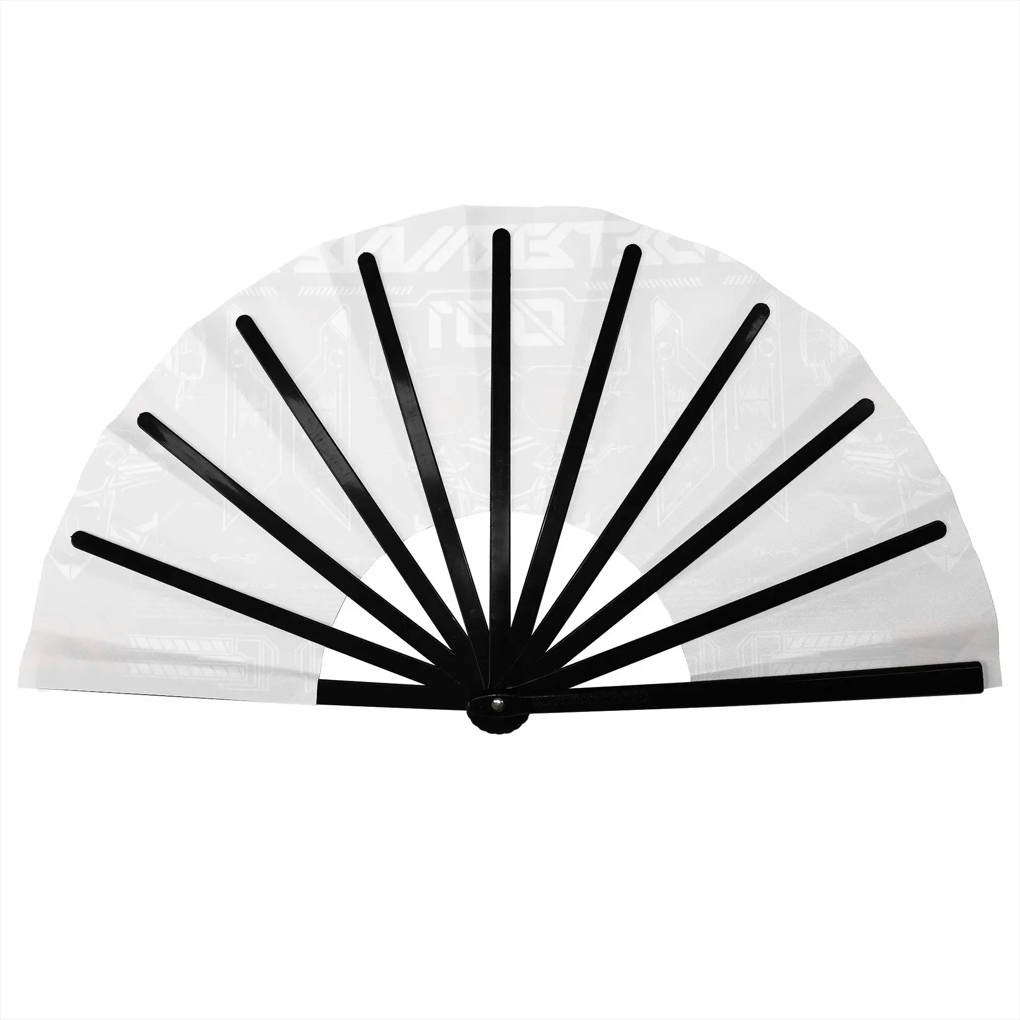 Determine Futuristic Hand Fan Promotional Gift Event Souvenir C-Cyberpunks Durable Folding Fans Novelty Bulk Pack Fan