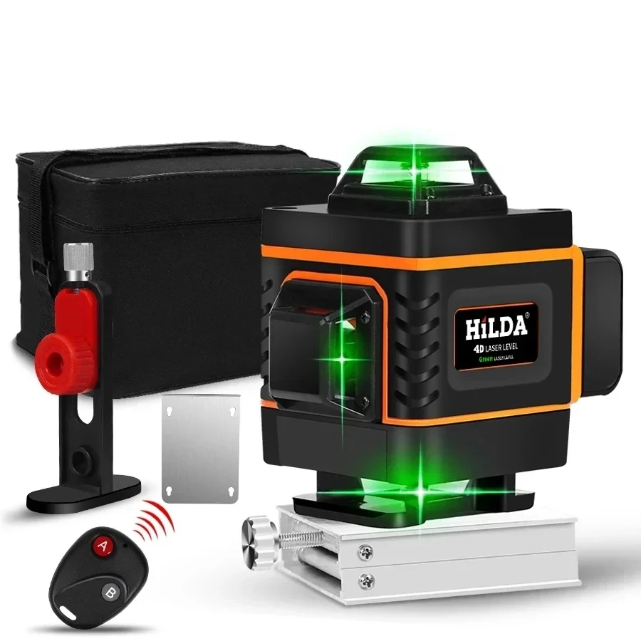 16/12 Lines 4D Laser Level  green line Self-Leveling 360 Horizontal And Vertical Super Powerful Laser level green Beam