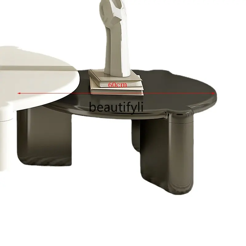 

Чайный столик zq в стиле кремового сливочного типа для большой и маленькой квартиры, современный минималистичный чайный столик из массива дерева, тихий стиль