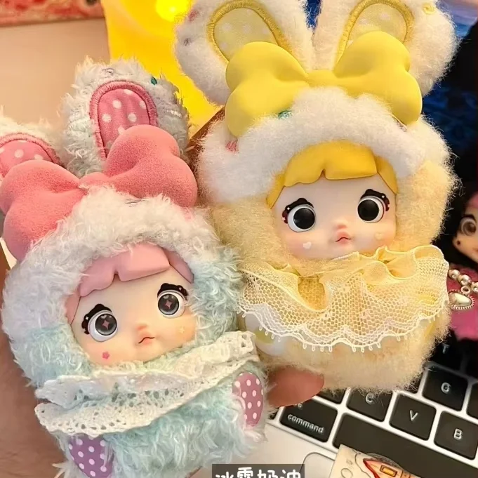 

Новый Nommi baby v2 кролик серии сюрприз виниловая глухая коробка десерт шеф-повар кавайные виниловые куклы кулон девушка загадочные подарки натуральная