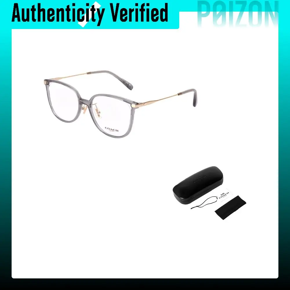 COACH Irregular Shape Eyeglass Frames Unisex Gray OHC6214D_5751_55