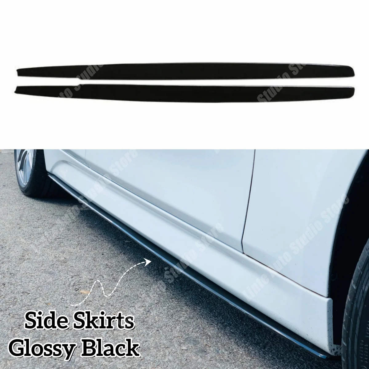 Car Side Skirts for BMW 3 Series Standard / M-Pack Sedan F30 Touring F31 / M3 F80 2012-2019 ABS Protective Exterior Kits Tuning