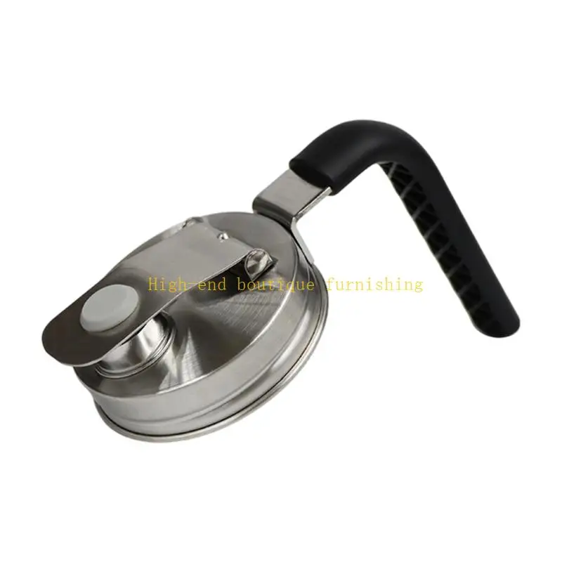 L9NB Metal Wide Mouth Jar Pour Spout Lid for Daily Beverage Cup and Jar Use